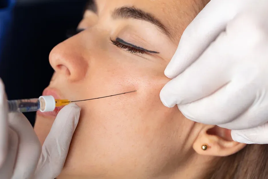 A Woman Getting Dermal Fillers